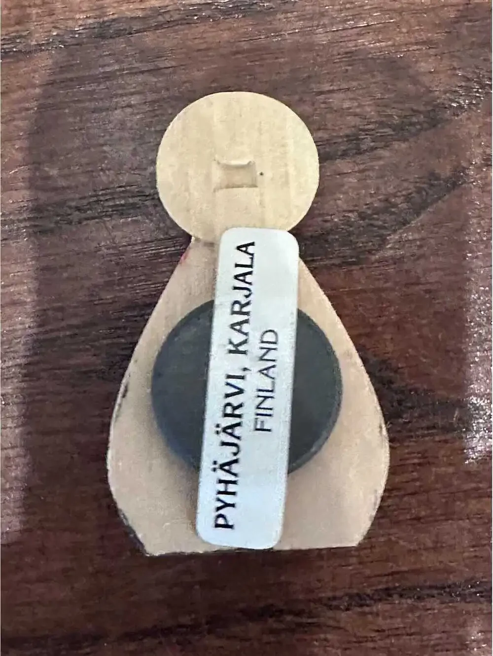 Vintage Wooden Finland Peg Doll Refrigerator Magnets Set of 3